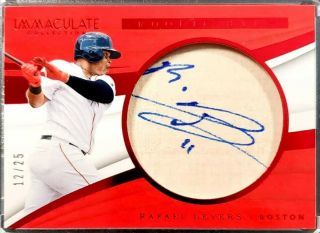 ☆12/25☆ Rafael Devers 2018 Immaculate Rookie Auto Bat Relic Boston Red Sox Rare