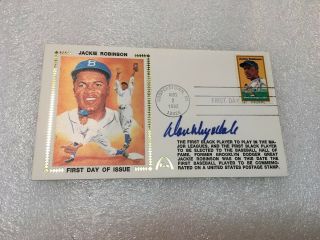 Don Drysdale Signed Gateway Fdc First Day Cover Envelope Cachet Jackie Robinson