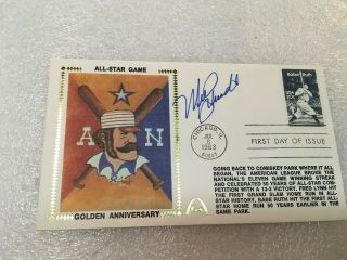Mike Schmidt Signed Gateway Fdc First Day Cover Envelope Cachet 1983 As Game