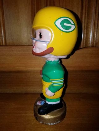 Green Bay Packer 1965 Gold Base AFL/NFL Bobbing Head/Bobbin Head/Nodder 2