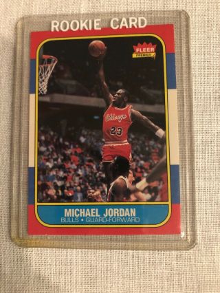 1986 Fleer Michael Jordan Rookie 57 Basketball Card.  Not Graded Yet,  Gem Mint?