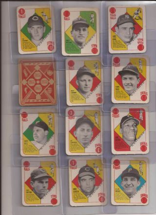 1951 Topps Red Backs.  22 Cards.  Fair To Vg.  Berra (card 1)