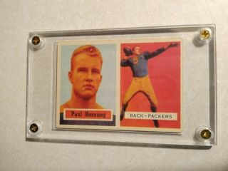 1957 Topps 151 Paul Hornung Football Card Near 2