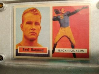 1957 Topps 151 Paul Hornung Football Card Near 5