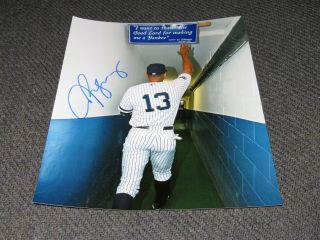 Alex Rodriguez A - Rod Signed 8x10 Photo York Yankees