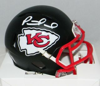 Patrick Mahomes Autographed Kansas City Chiefs Matte Black Speed Mini Helmet Jsa