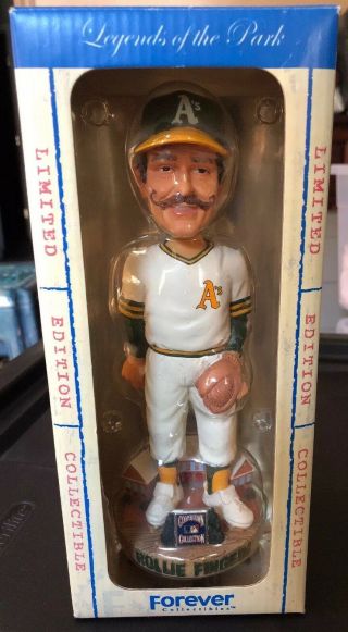 Rollie Fingers 2002 Forever Legends Of The Park 9” Bobblehead 2306 Oakland A’s