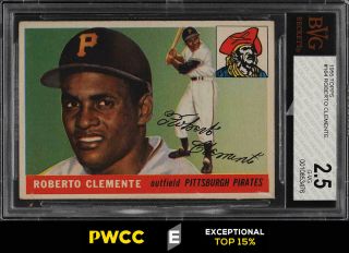 1955 Topps Roberto Clemente Rookie Rc 164 Bvg 2.  5 Gd,  (pwcc - E)