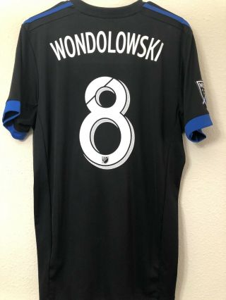 Chris Wondolowski Mls San Jose Earthquakes Soccer Jersey Football Shirt Men’s L