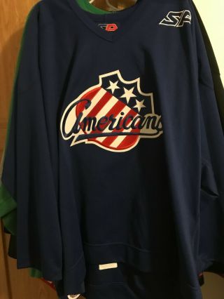 Ahl Rochester Americans Game Worn Practice Hockey Jersey