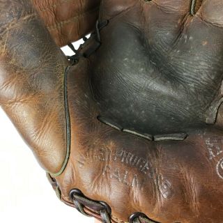 Vintage Hutch Johnny Logan Model Baseball Glove Cincinnati Ohio 540 Good Shape 3