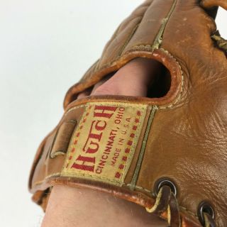 Vintage Hutch Johnny Logan Model Baseball Glove Cincinnati Ohio 540 Good Shape 7