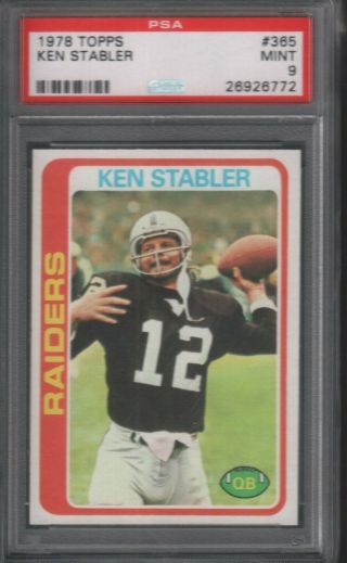 1978 Topps Ken Stabler Raider 365 Psa 9 051519dbcd