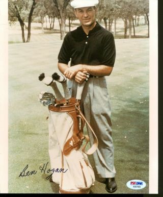 Ben Hogan Signed Photo 8x10 Autographed Golf Psa/dna Ab07669
