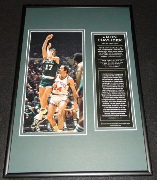 John Havlicek Boston Celtics Framed 12x18 Photo Display B