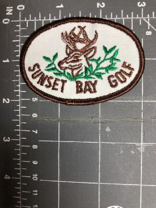 Vintage Sunset Bay Golf Logo Patch Country Club C.  C.  Logo Course Sbg Coos Bay Or