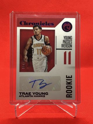 2018 - 2019 Chronicles Trae Young Rc Auto 9/25 Sp