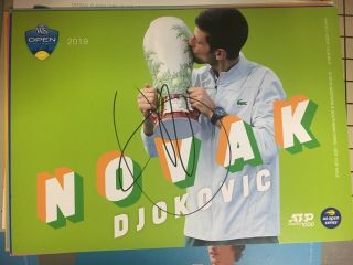 2019 Western & Southern Exclusive Tennis Card Autograph Novak Djokovic W/ Proof