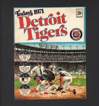 1971 Baseball Detroit Tigers Dell Stamp Book