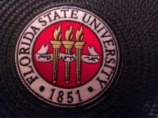 Fsu Florida State University Vintage Embroidered Iron On Patch 3 " X 3 "