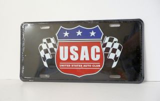 Usac United States Auto Club License Plate Auto Tag