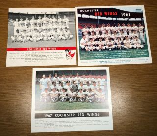 1960 1961 1967 Rochester Red Wings Baseball Club Sports Team Photograph Photo