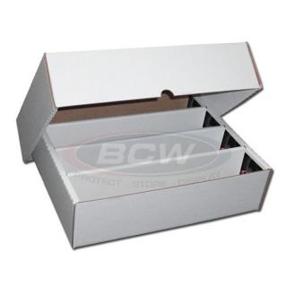 5x 3200 Ct Count Bcw Corrugated Cardboard Storage Boxes (full Lid) Box