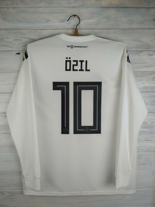 Ozil Germany Soccer Jersey Xl 2019 Long Sleeve Shirt Br7830 Football Adidas