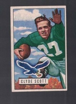 Clyde Scott Philadelphia Eagles 1951 Bowman Football Card 120