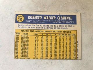 1970 Topps Roberto Clemente 350 2