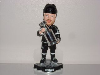Dustin Brown Los Angeles Kings Bobble Head 2014 Stanley Cup Champs Trophy