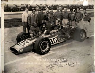 Photograph No.  15 Joe Leonard & Crew Indianapolis Motor Speedway 1970