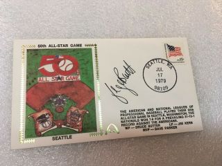 George Brett Signed Gateway Fdc First Day Cover Envelope Cachet 50th A S Game