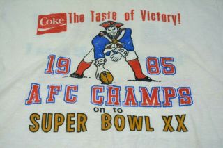 Vintage Coca Cola Bowl Xx - Xl T - Shirt England Patriots Chicago Bears