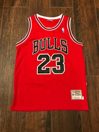 Michael Jordan Mitchell & Ness Authentic Nba Bulls Jersey Size 36 Small S Mens