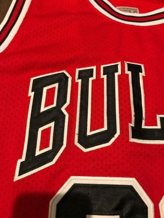 Michael Jordan Mitchell & Ness Authentic NBA Bulls Jersey Size 36 Small S Mens 7