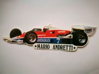 Collectable Speedway Stickers Indy Mario Andretti