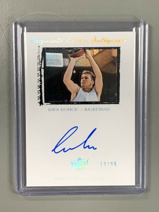 2019 Goodwin Champions Luka Doncic Exquisite Auto 13/99