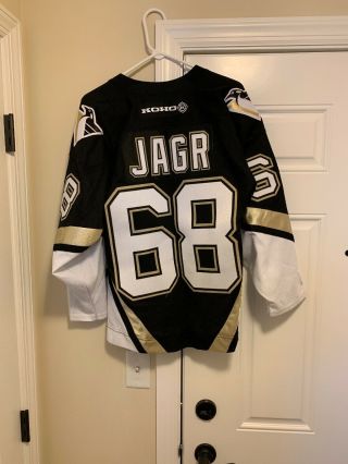Jaromir Jagr Koho Pittsburgh Penguins Jersey Adult S Stanley 68 Captains Patch 2