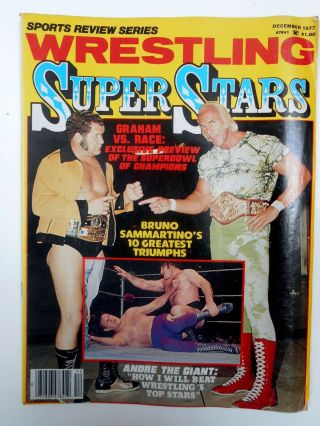 Sports Review Series Wrestling Superstars December 1977