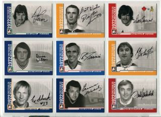 2009 - 10 Itg 1972 The Year In Hockey Autographs Aej Eddie Johnston