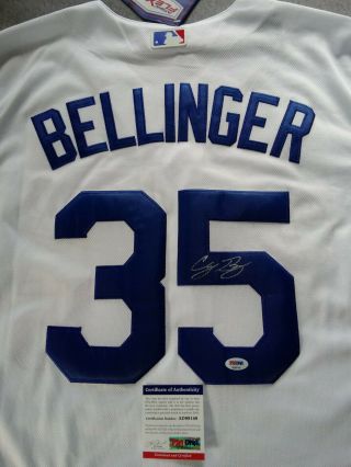 Los Angeles Dodgers - Cody Bellinger Signed White Majestic Jersey Psa/dna Ad99149
