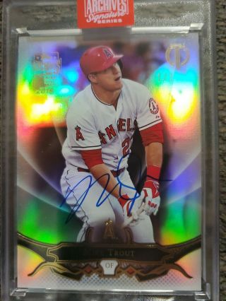 2019 Topps Archives Signature Edition Superfractor Mike Trout Auto 1/1