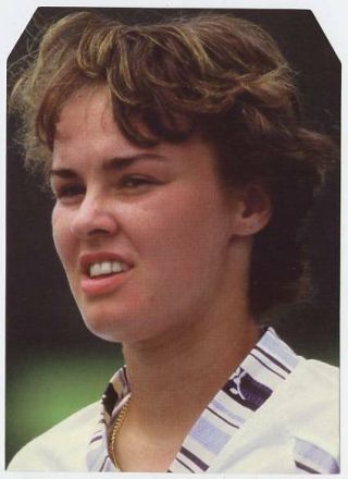 Scarce Trade Card Of Martina Hingis,  Tennis 1997