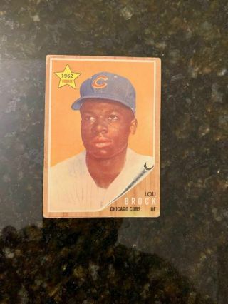 1962 Topps Baseball 387 Lou Brock Rookie. .  Only $2.  22 Night