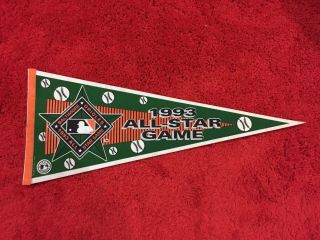 Rare Vintage 1993 Baltimore Orioles All Star Game Pennant Mlb