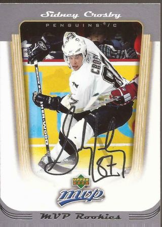 Sidney Crosby 2005 - 06 Upper Deck Mvp Rookie Pittsburgh Penguins A