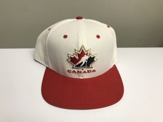Hockey Canada Nike Snapback Hat Cap Team Olympics National Canadian Ccm White