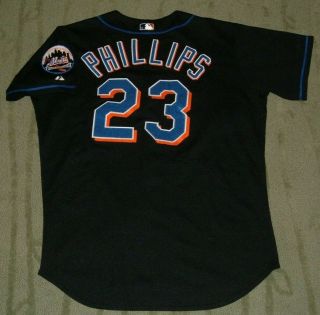 York Mets Jason Phillips Game Worn 2003 Jersey (dodgers Blue Jays)