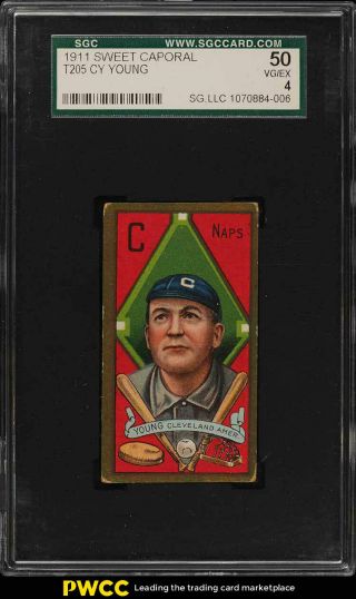 1911 T205 Gold Border Cy Young Sgc 4 Vgex (pwcc)